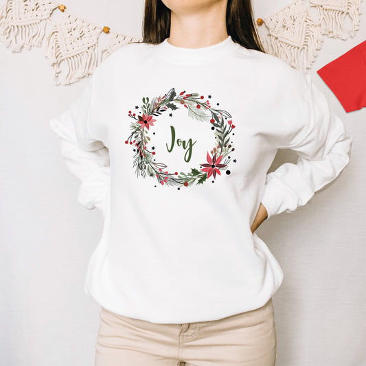 Flower Bouquet Joy Christmas T-shirt, Long Sleeve Tee, Sweatshirt, Hoodie