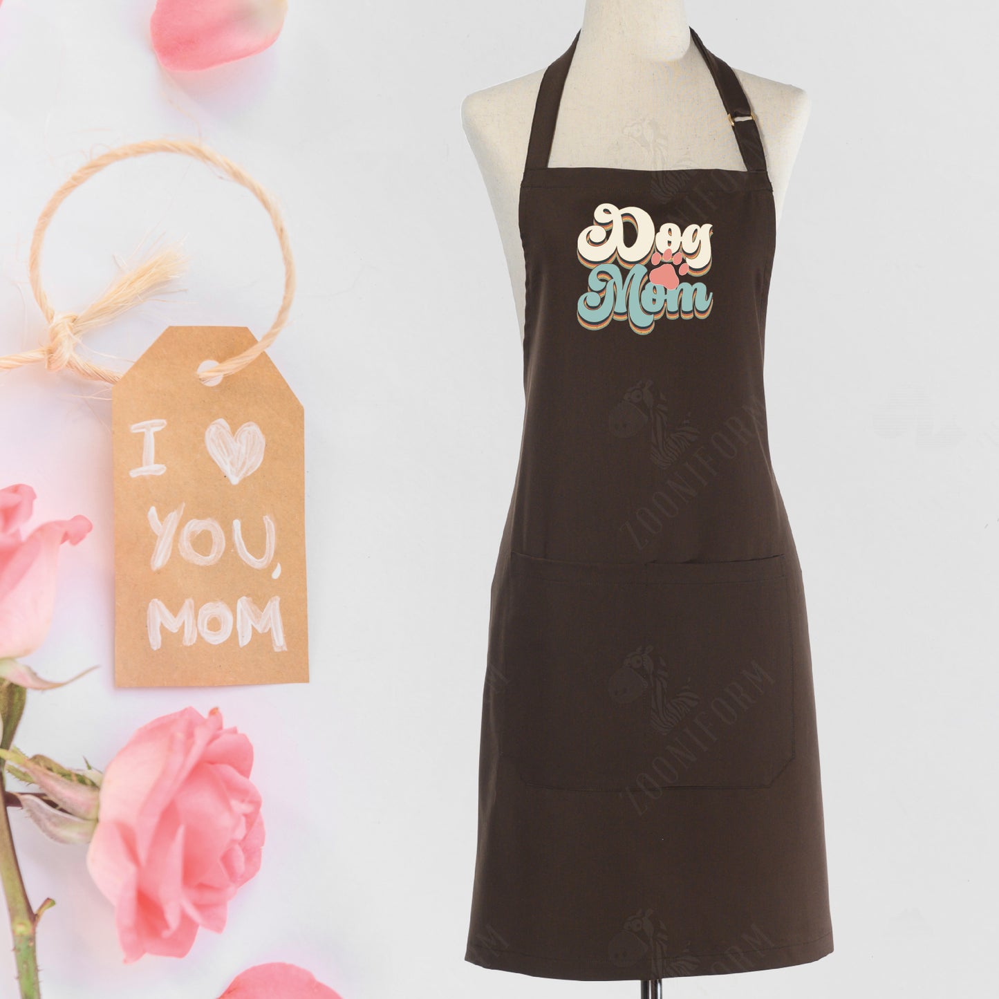 Daughter and Mother Kitchen Apron with Two Pockets