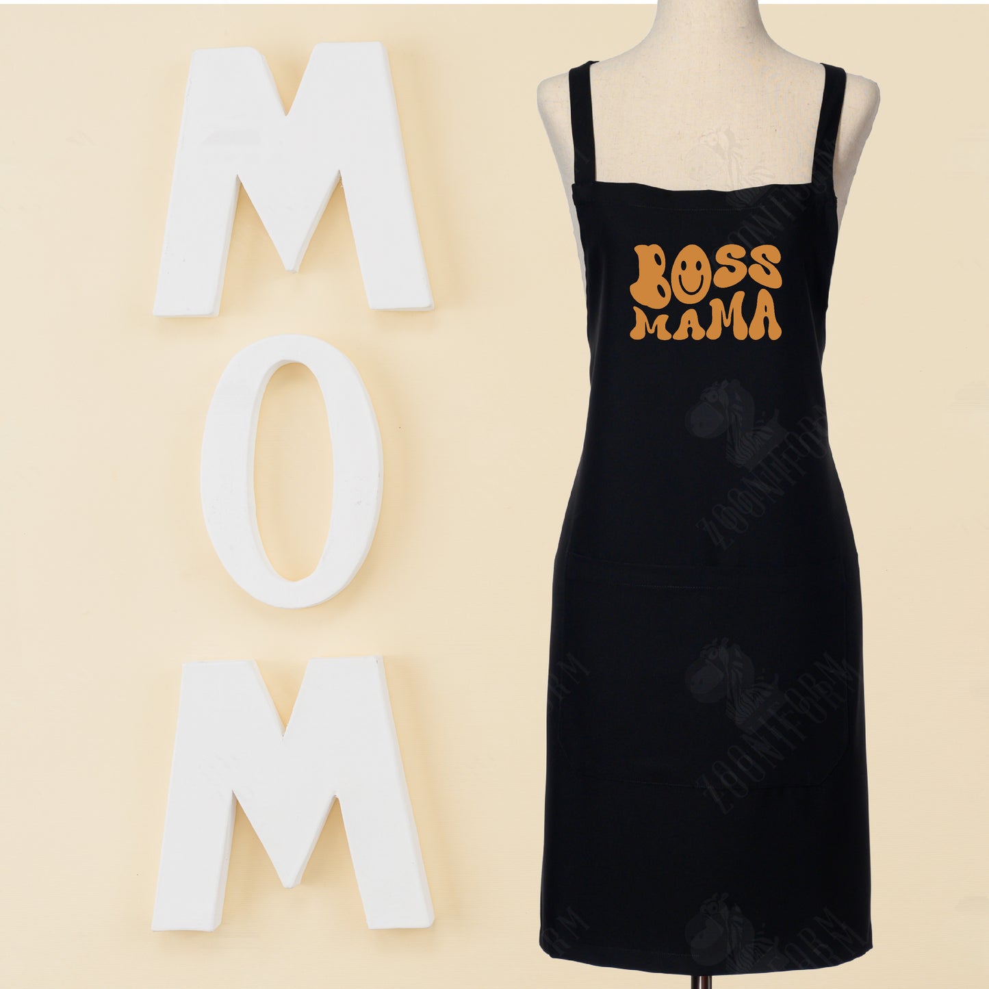 Daughter and Mother Kitchen Apron with Two Pockets