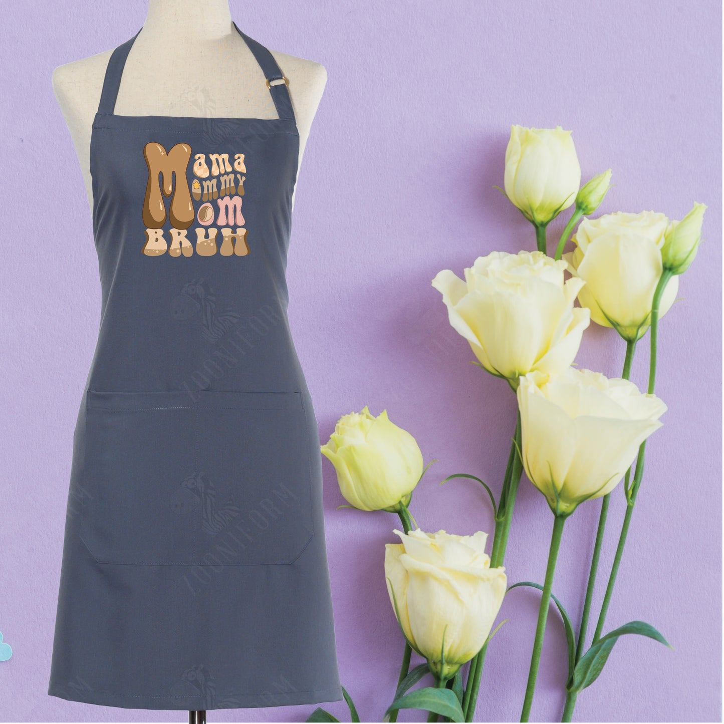 Daughter and Mother Kitchen Apron with Two Pockets