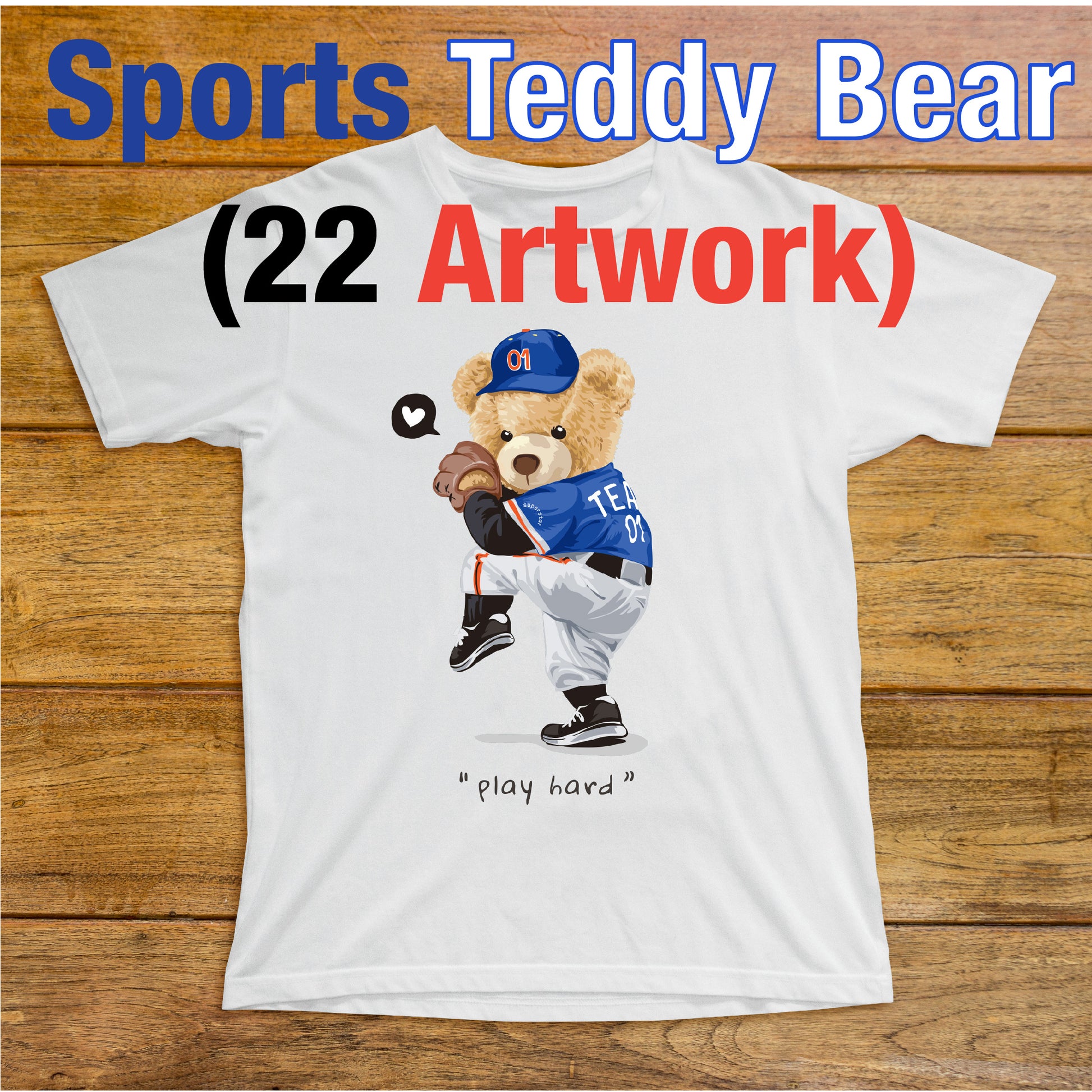  Cute teddy bear playing basketball Long Sleeve T-Shirt