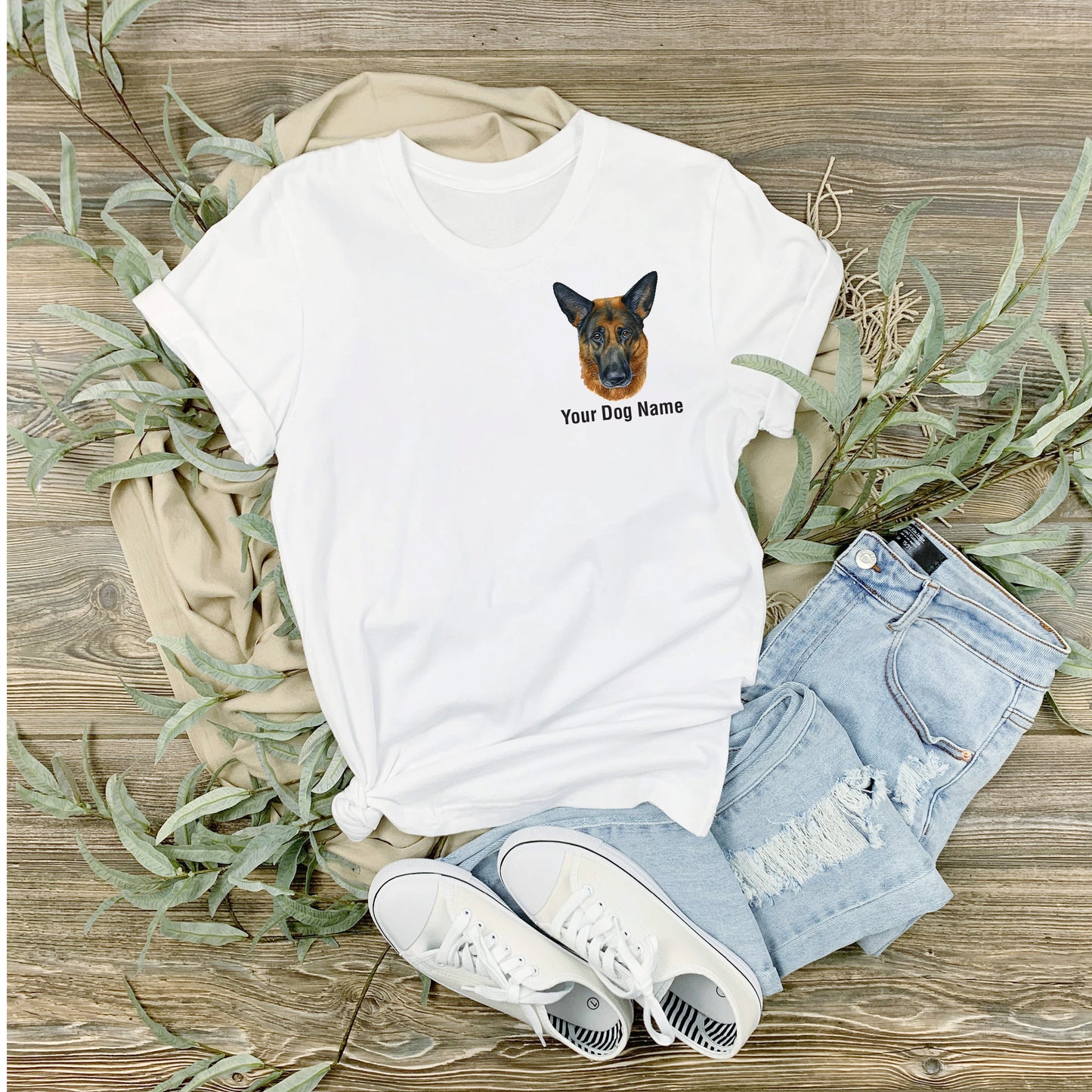 Custom Dog T-Shirt, Print Your Dog Name