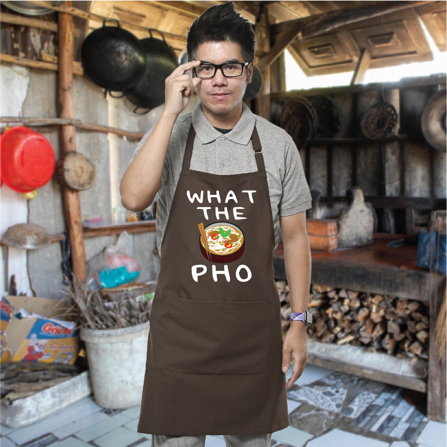 "What the Pho" Cooking Apron