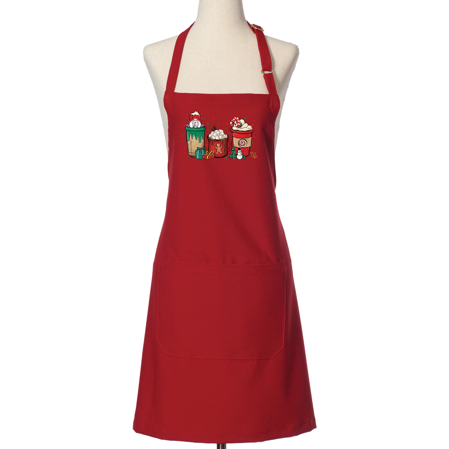 Holiday Drinks Christmas Apron