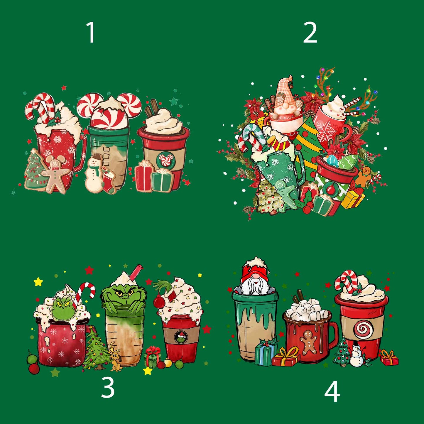 Holiday Drinks Christmas Apron