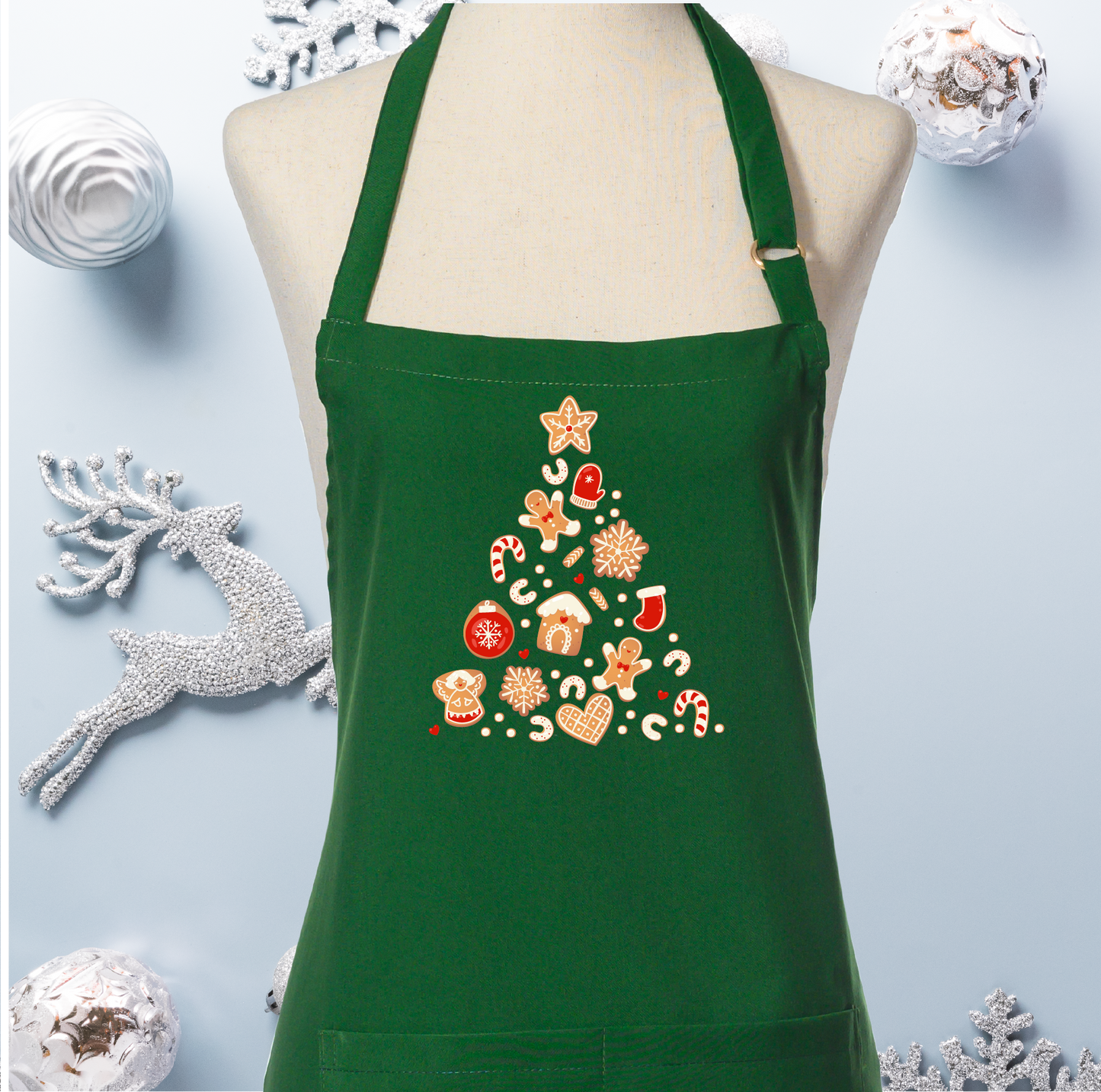 Red Green Merry Christmas Apron