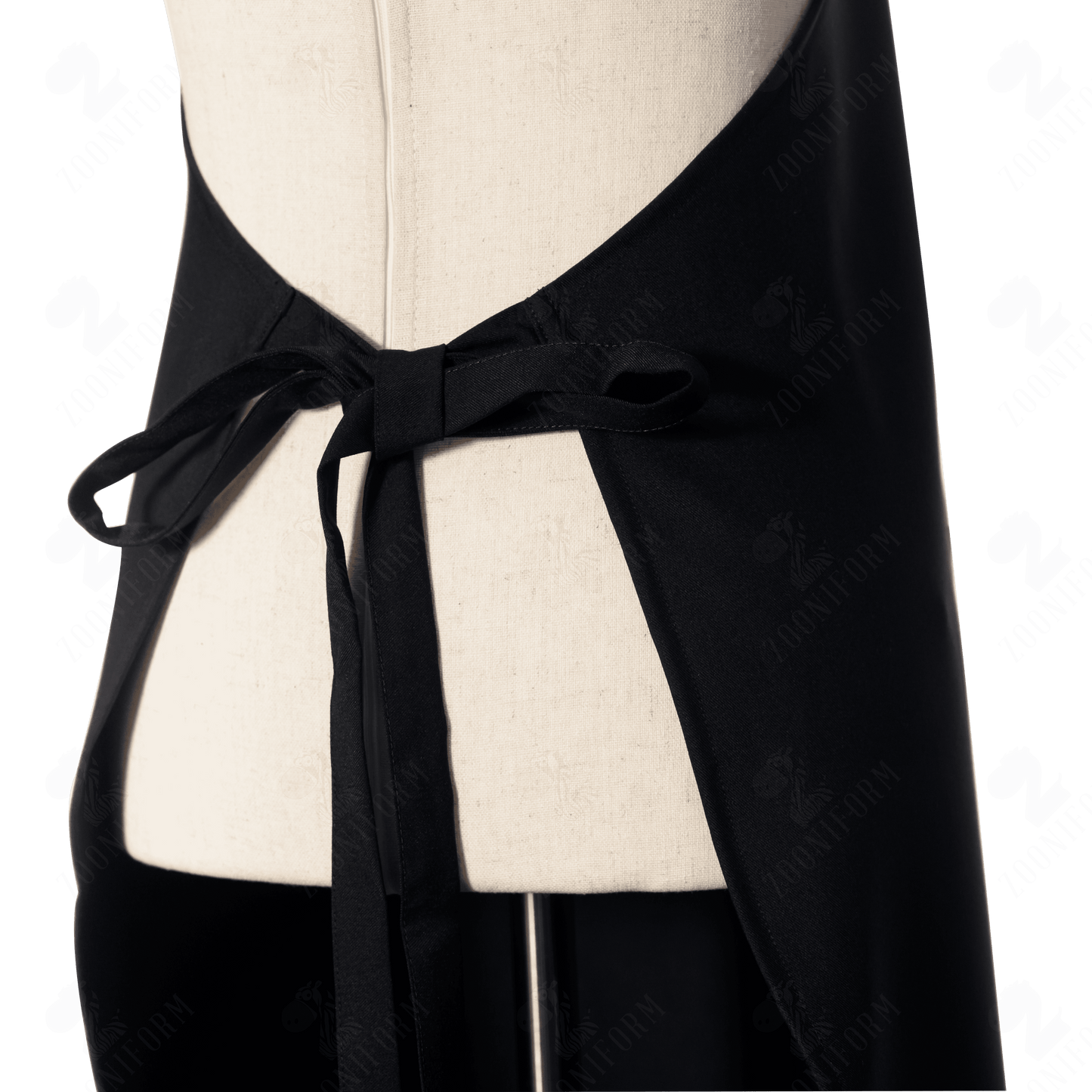 Mom's Kitchen Black Apron with Pockets, Adjustable Strap