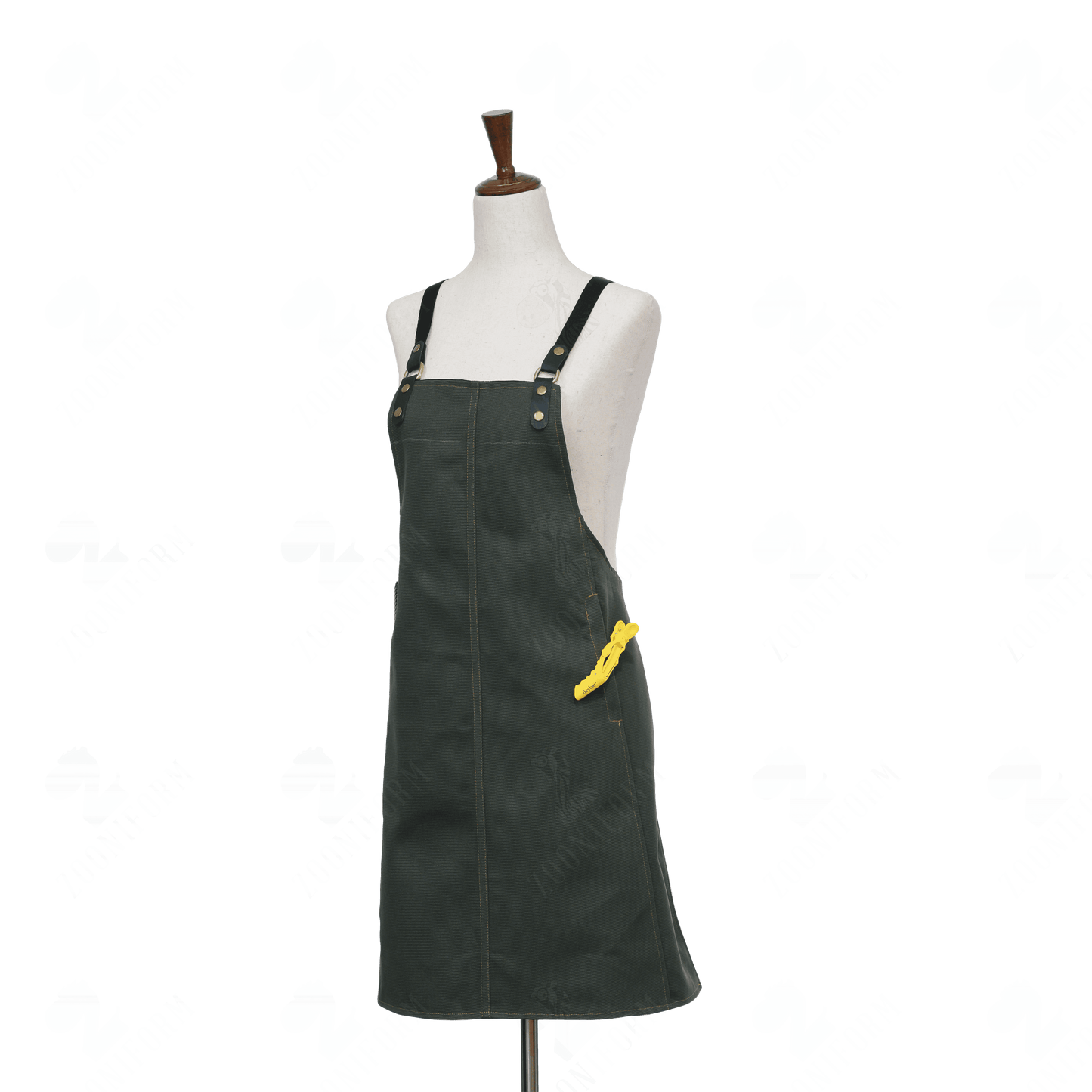 Cotton Canvas Apron with Cross-back Straps