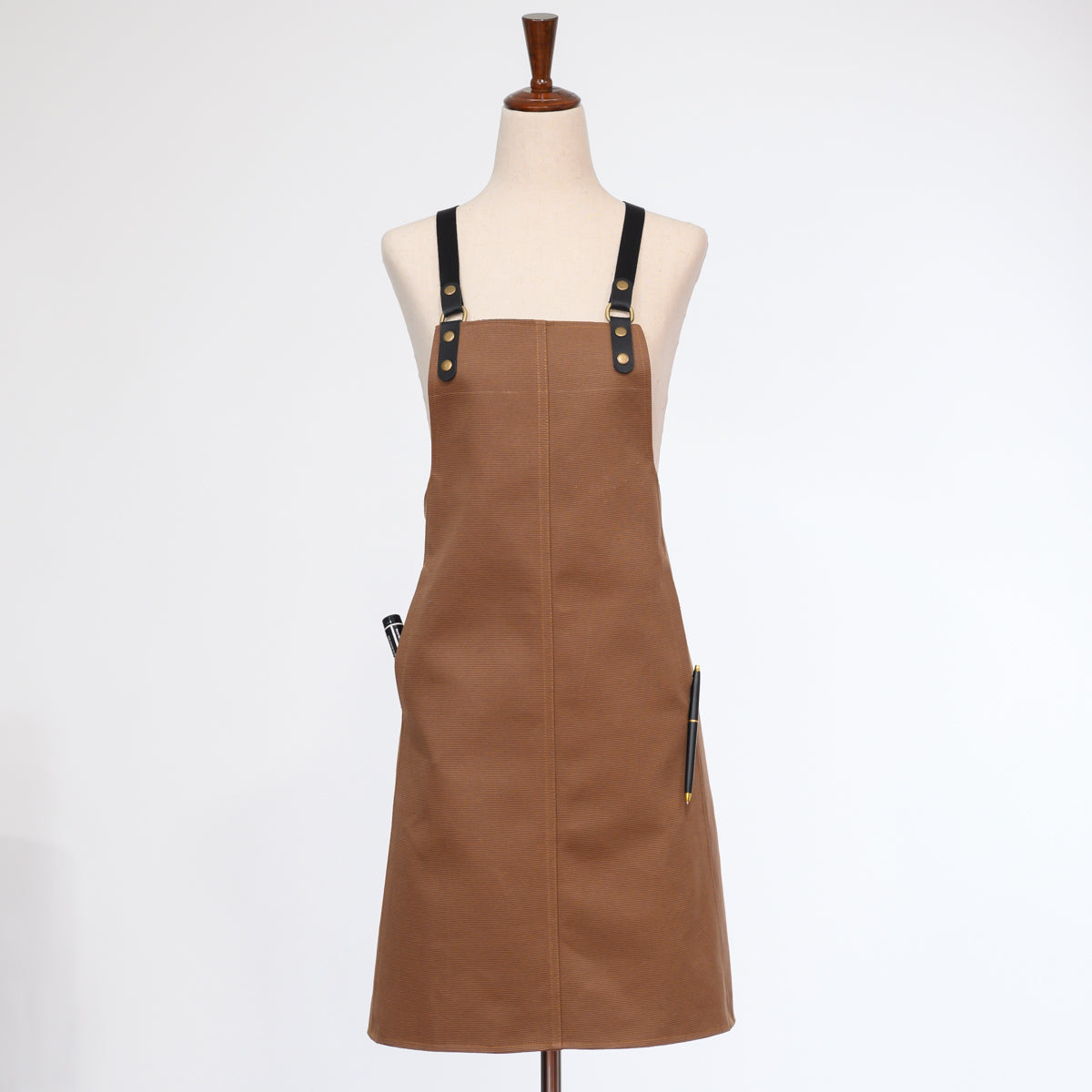 Cotton Canvas Apron with Cross-back Straps