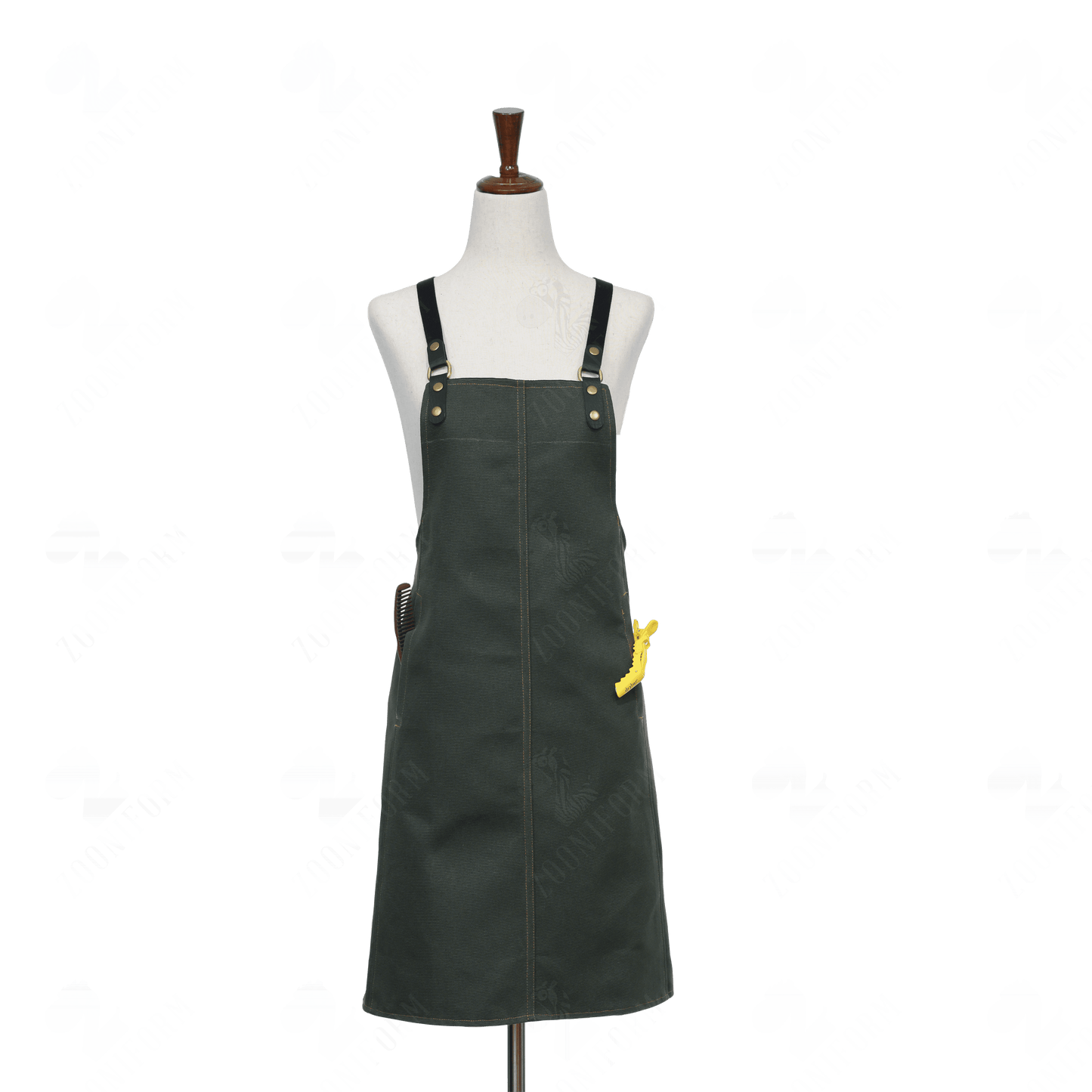 Cotton Canvas Apron with Cross-back Straps