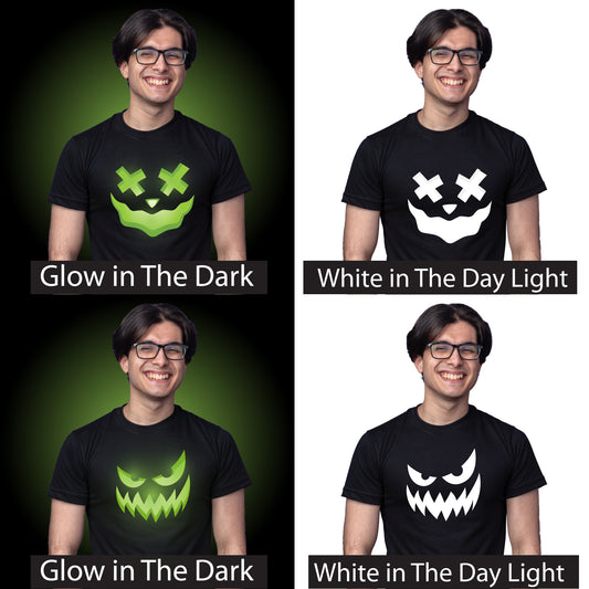 Halloween Glow in the Dark Unisex Black T-shirt