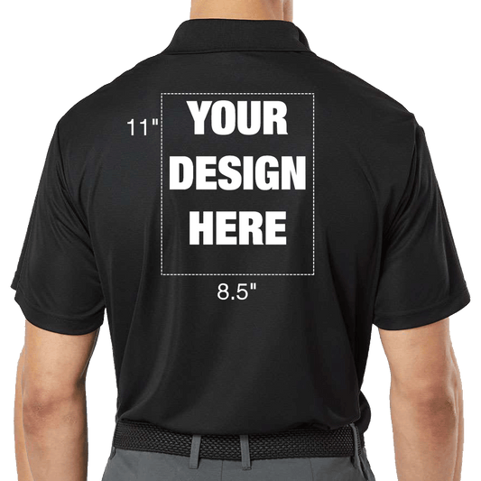 Black Polo Shirt Custom Logo Printing