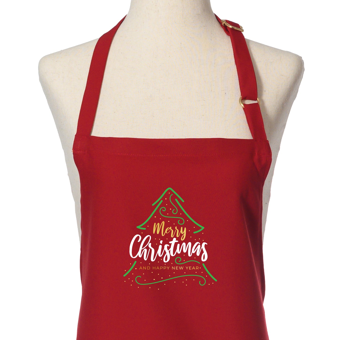 Merry Christmas Bib Apron